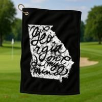 Georgia Peach State Georgia On My Mind Atlanta Golf Towel thumb 1
