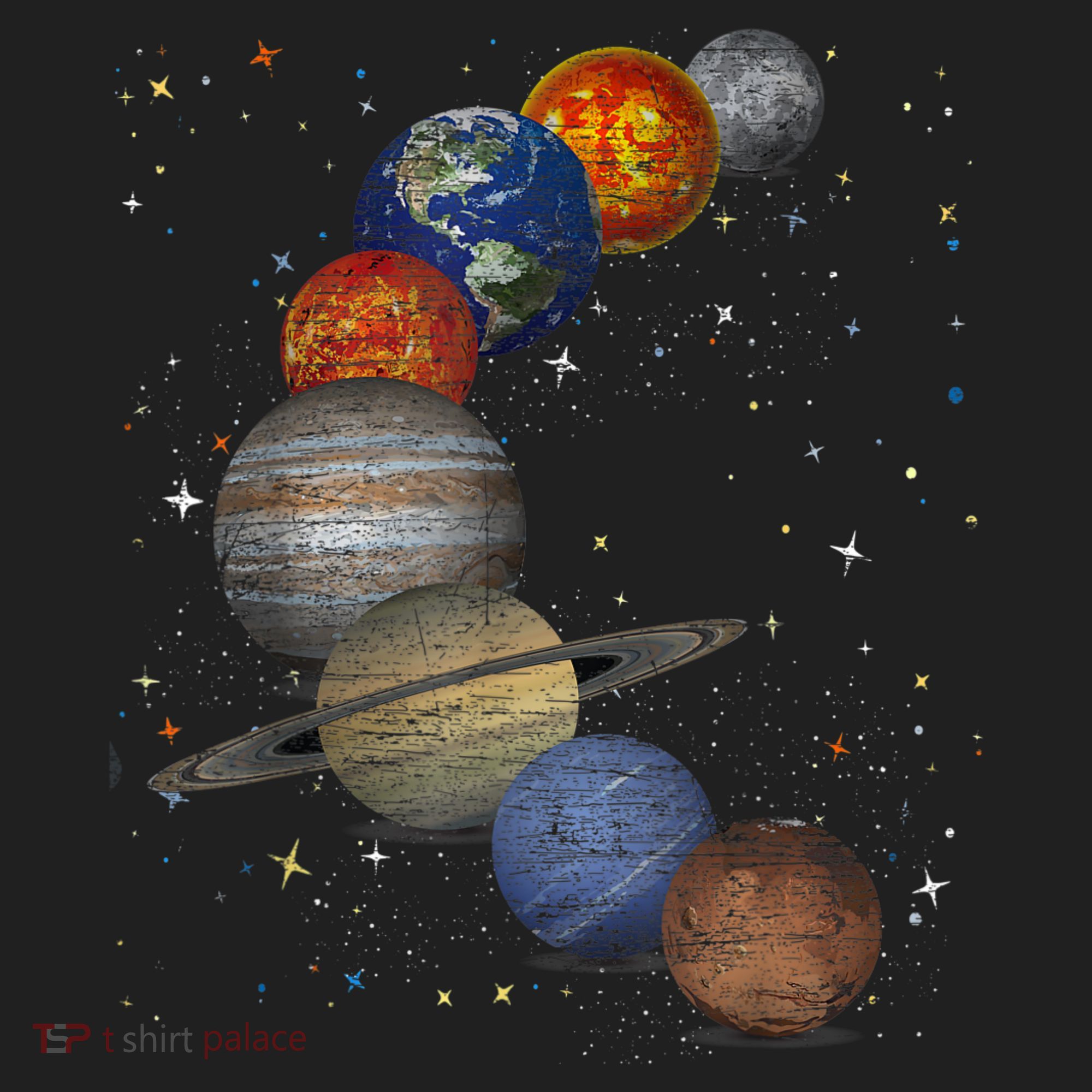 Galaxy Planets Sun Universe Outer Space Science Women's Sweatshirt