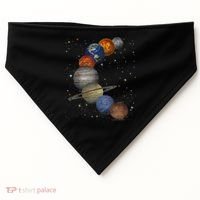 Galaxy Planets Sun Universe Outer Space Science USA-Made Doggie Bandana thumb 0