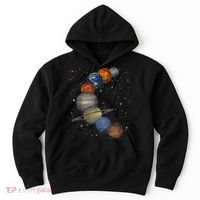 Galaxy Planets Sun Universe Outer Space Science Hoodie thumb 0