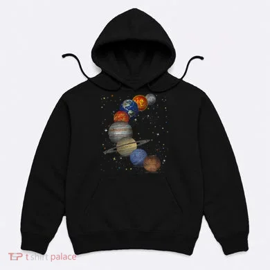 Galaxy Planets Sun Universe Outer Space Science Hoodie
