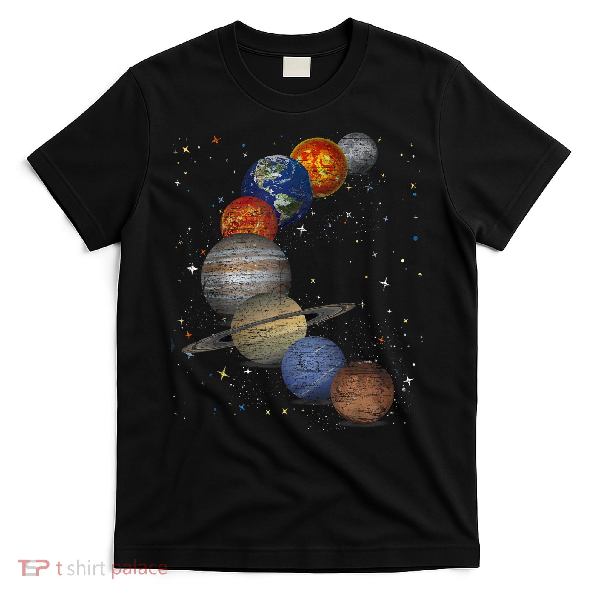 Galaxy Planets Sun Universe Outer Space Science T-Shirt
