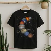 Galaxy Planets Sun Universe Outer Space Science T-Shirt thumb 2