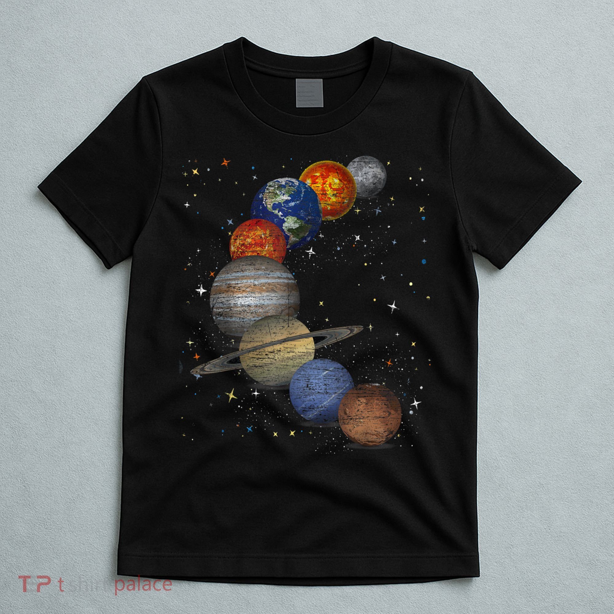 Galaxy Planets Sun Universe Outer Space Science T-Shirt