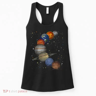 Galaxy Planets Sun Universe Outer Space Science Women's Tank Top