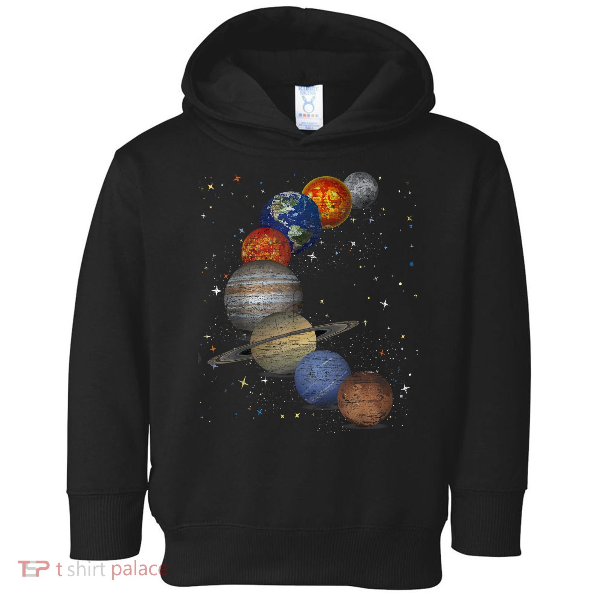 Galaxy Planets Sun Universe Outer Space Science Toddler Hoodie