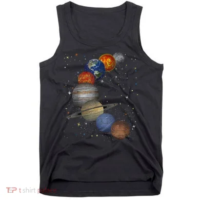 Galaxy Planets Sun Universe Outer Space Science Tank Top