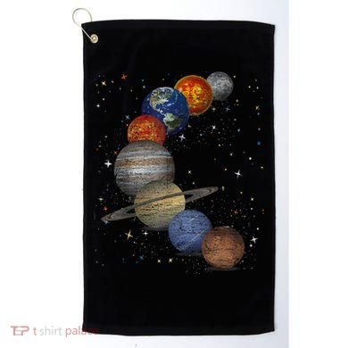 Galaxy Planets Sun Universe Outer Space Science Golf Towel