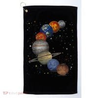 Galaxy Planets Sun Universe Outer Space Science Golf Towel thumb 0