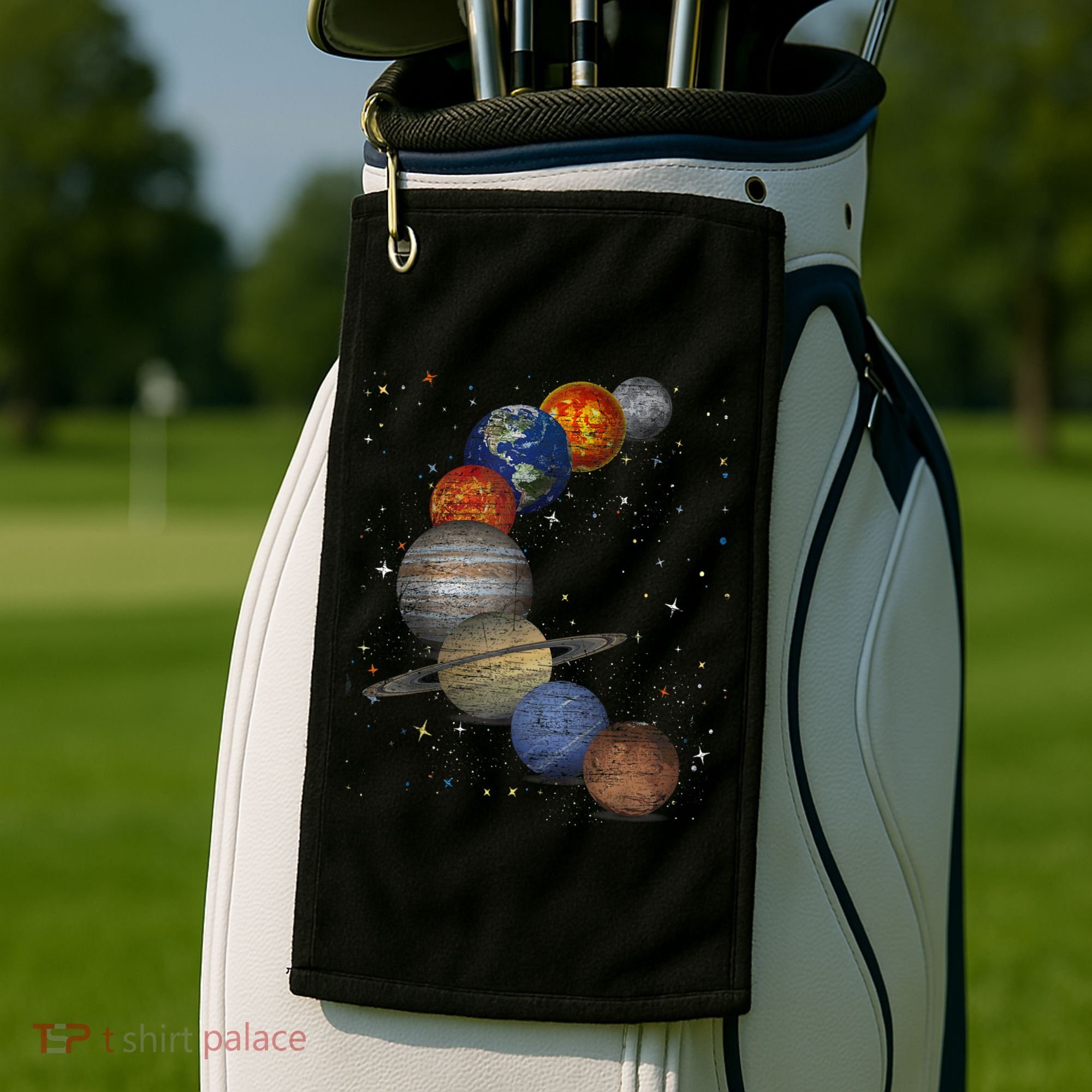 Galaxy Planets Sun Universe Outer Space Science Golf Towel