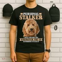 Goldendoodle Personal Stalker Funny Golden Doodle Mom T-Shirt thumb 6