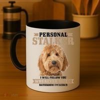 Goldendoodle Personal Stalker Funny Golden Doodle Mom Coffee Mug thumb 4