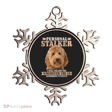 Goldendoodle Personal Stalker Funny Golden Doodle Mom Ornament