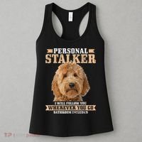 Goldendoodle Personal Stalker Funny Golden Doodle Mom Women's Tank Top thumb 3