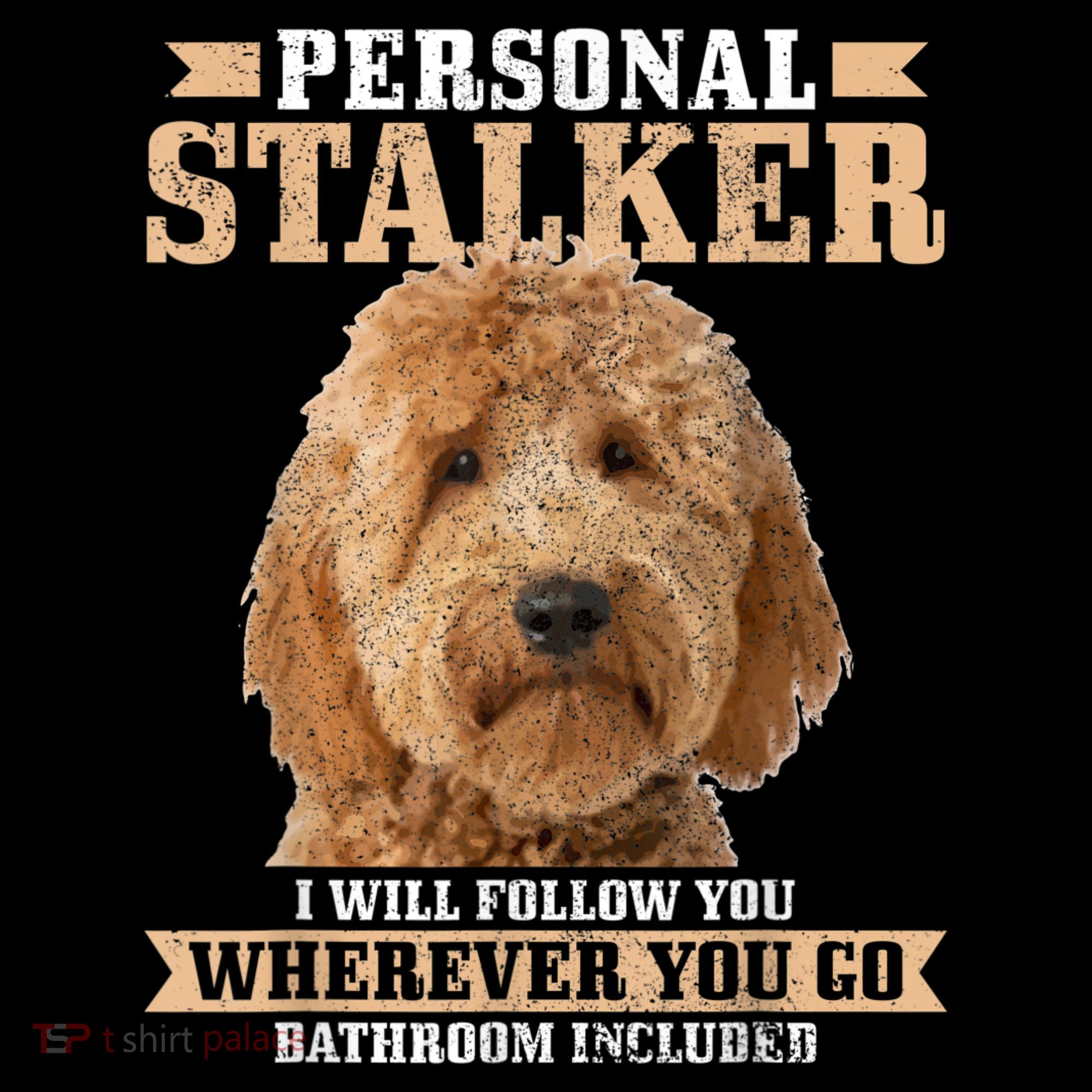 Goldendoodle Personal Stalker Funny Golden Doodle Mom Women's Tank Top