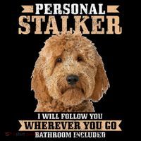 Goldendoodle Personal Stalker Funny Golden Doodle Mom Baby Bodysuit thumb 2