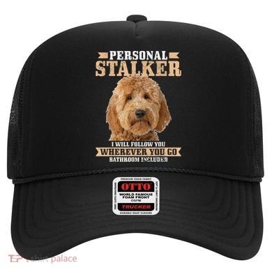 Goldendoodle Personal Stalker Funny Golden Doodle Mom Hat