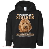Goldendoodle Personal Stalker Funny Golden Doodle Mom Toddler Hoodie thumb 0