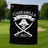 Gasparilla Pirate Souvenir Tampa Parade Florida Gasparilla Golf Towel thumb 1