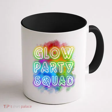 Glow Party Squad Coffee Mug back
