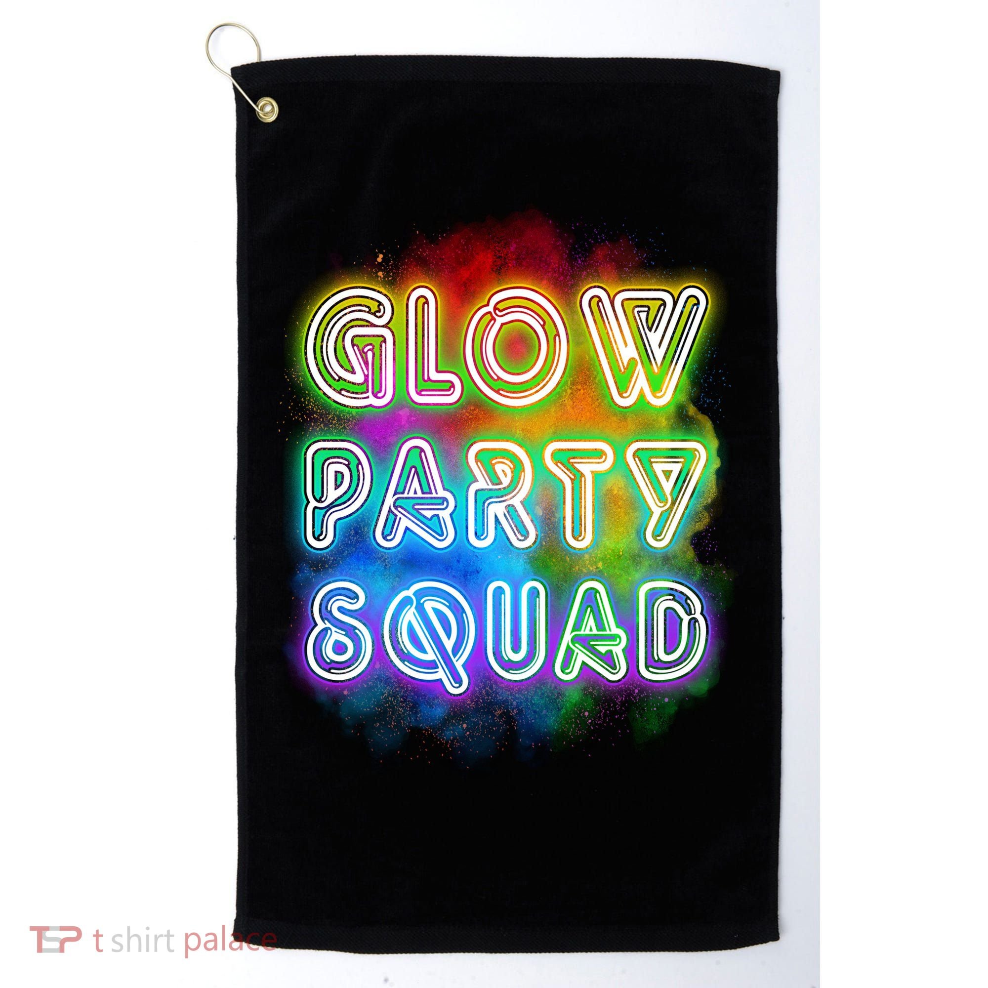 Glow Party Squad Golf Towel