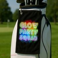 Glow Party Squad Golf Towel thumb 2