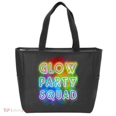 Glow Party Squad Tote Bag