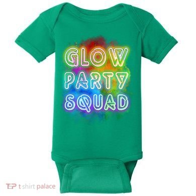 Glow Party Squad Baby Bodysuit