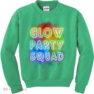 Glow Party Squad Kids Sweatshirt