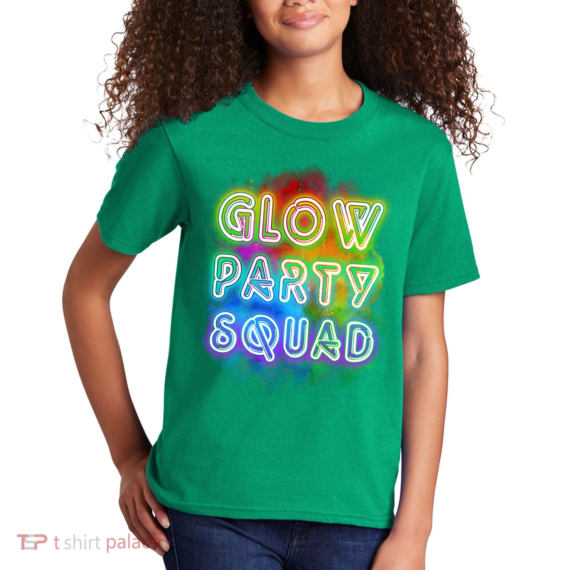 Glow Party Squad Kids T-Shirt