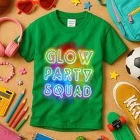 Glow Party Squad Kids T-Shirt thumb 3