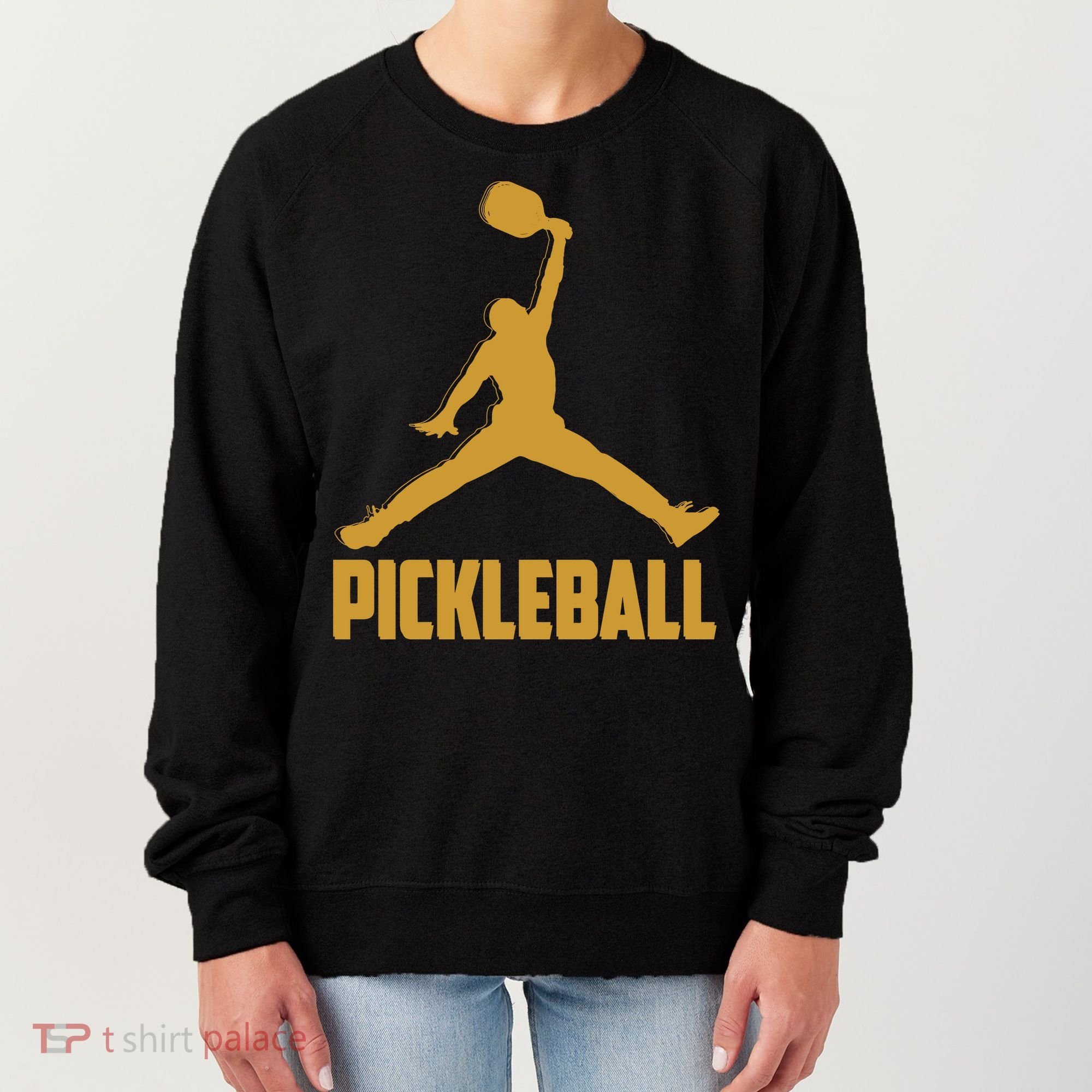 Gold Pickleball Sports Logo Women's Sweatshirt