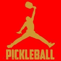 Gold Pickleball Sports Logo Santa Hat thumb 1