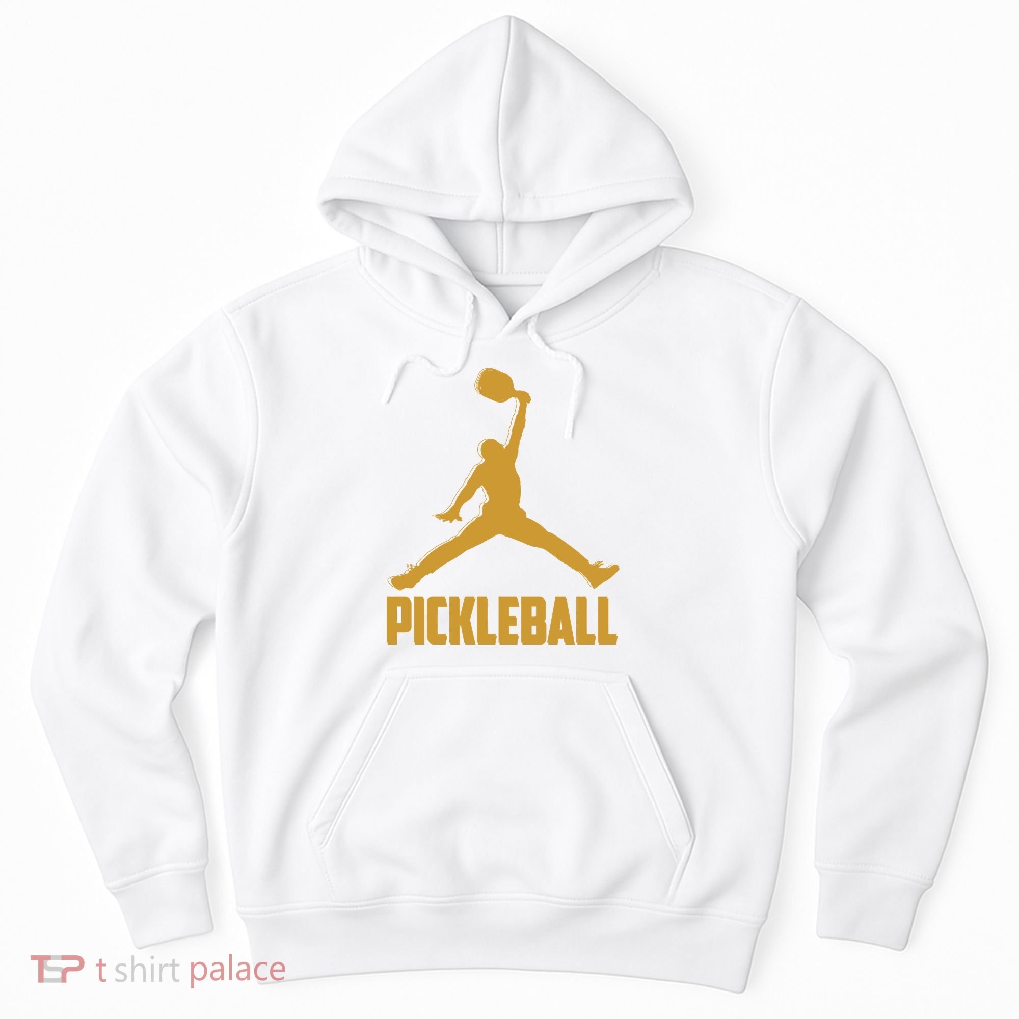 Gold Pickleball Sports Logo Hoodie
