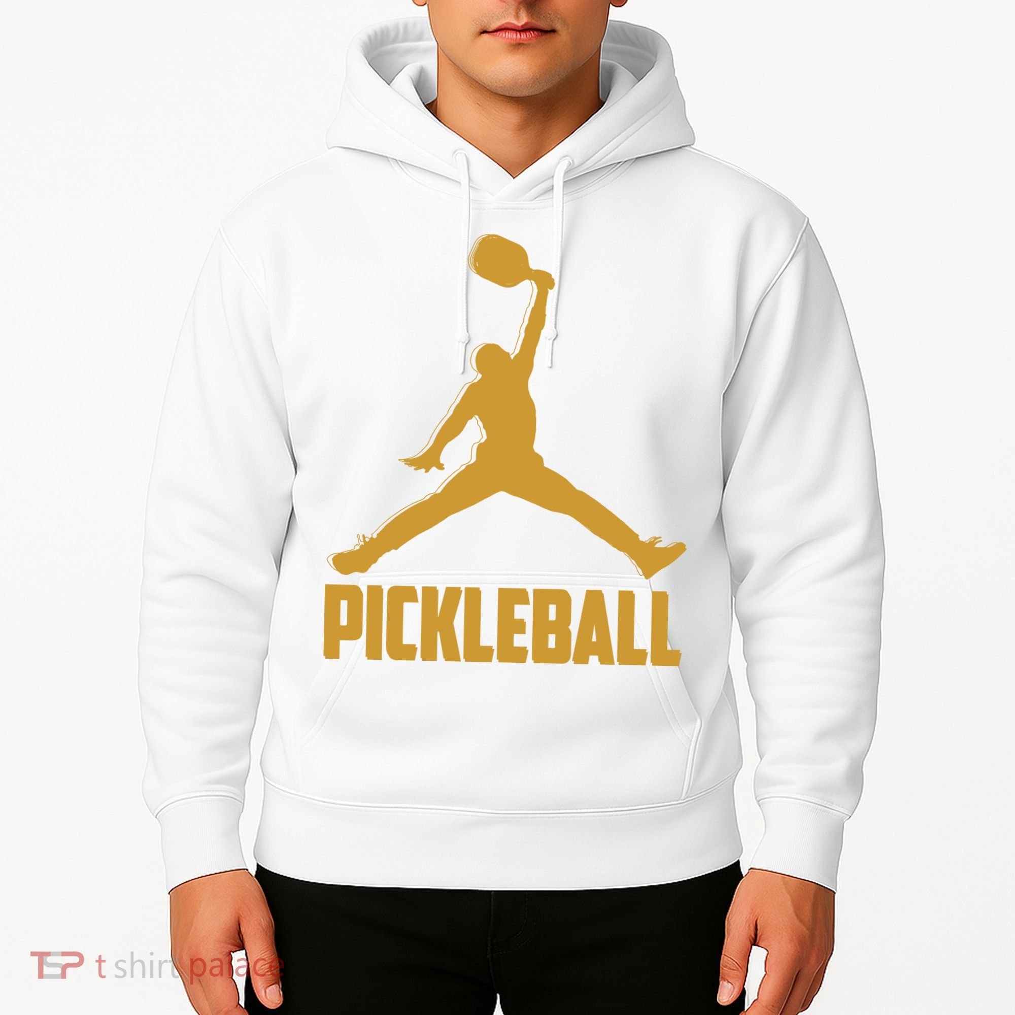 Gold Pickleball Sports Logo Hoodie