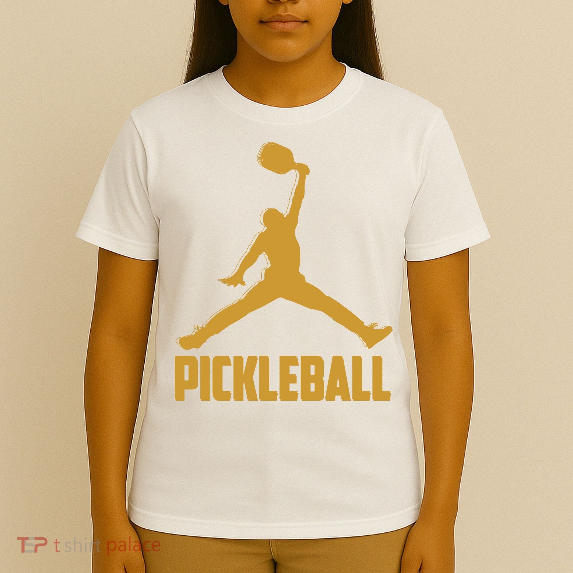 Gold Pickleball Sports Logo T-Shirt