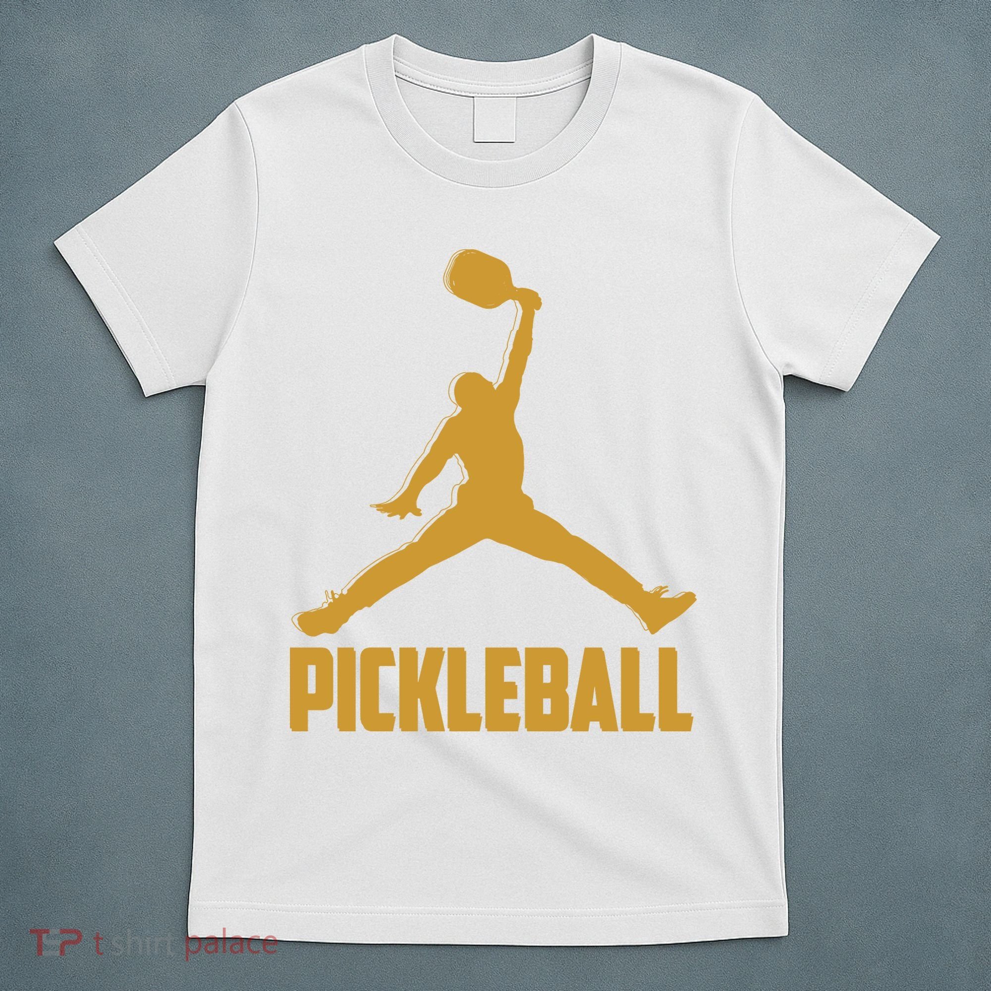 Gold Pickleball Sports Logo T-Shirt