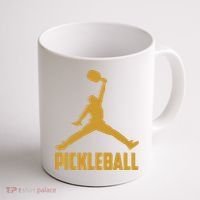 Gold Pickleball Sports Logo Coffee Mug thumb 1