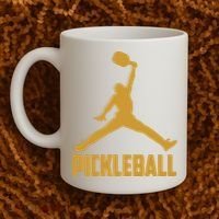 Gold Pickleball Sports Logo Coffee Mug thumb 2