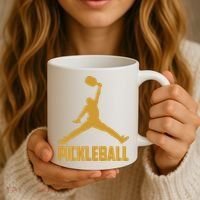Gold Pickleball Sports Logo Coffee Mug thumb 3
