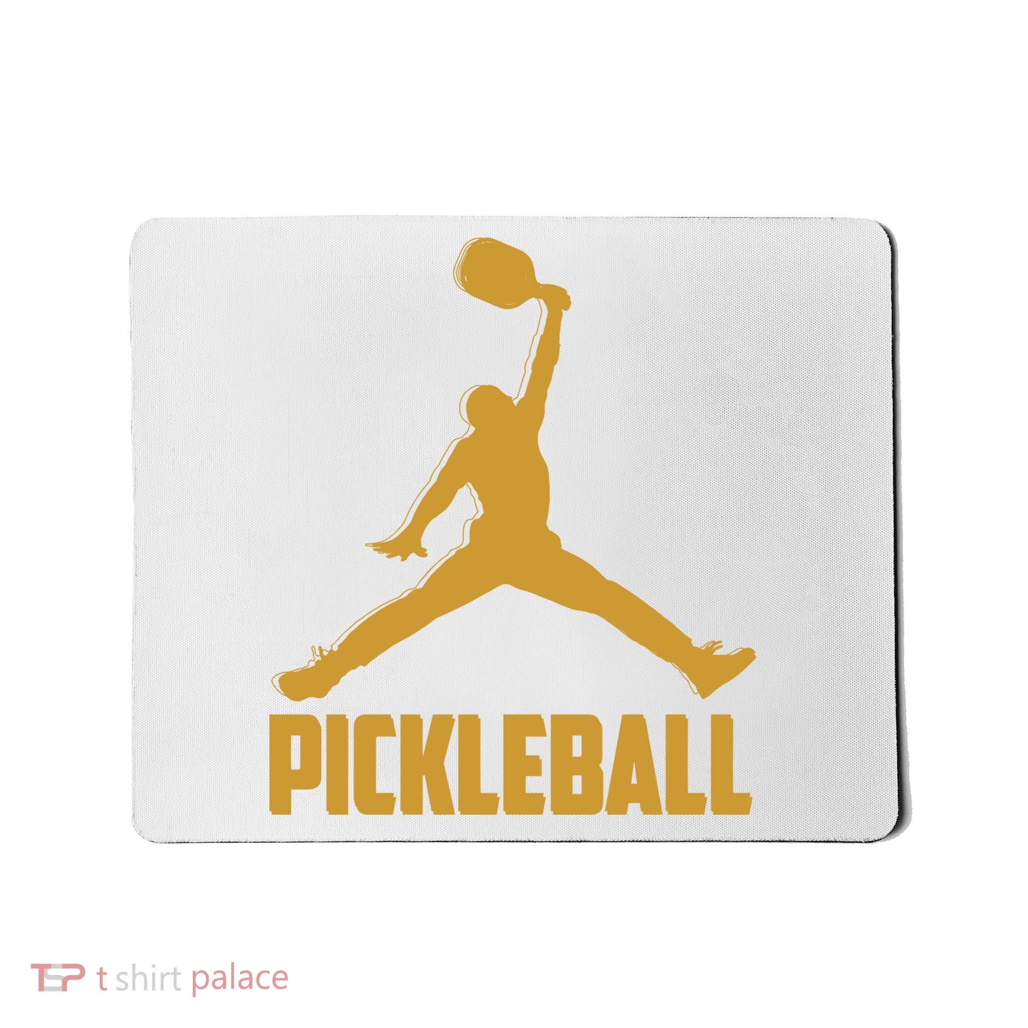 Gold Pickleball Sports Logo Mousepad