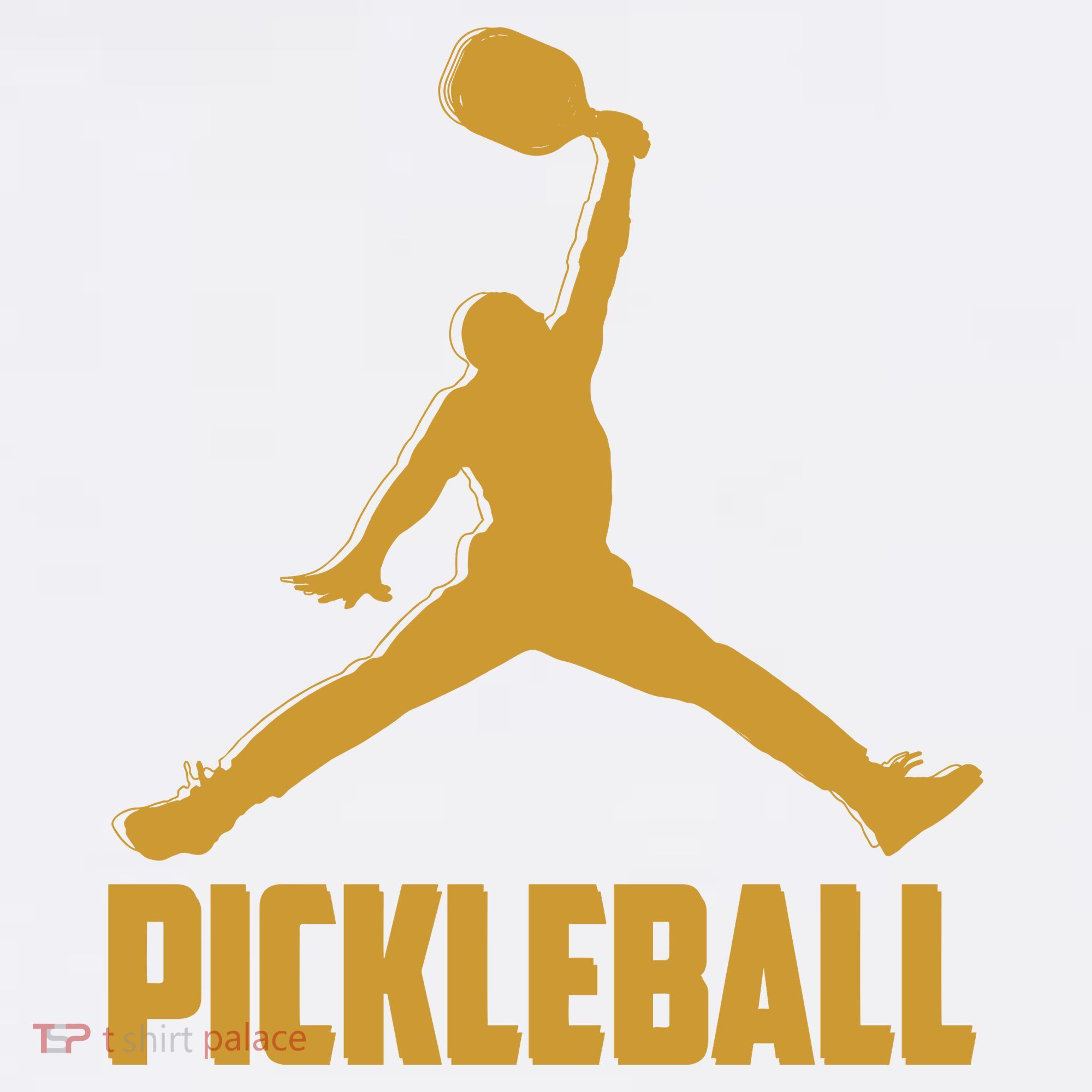 Gold Pickleball Sports Logo Mousepad