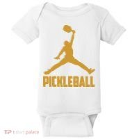 Gold Pickleball Sports Logo Baby Bodysuit thumb 0