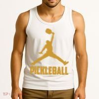 Gold Pickleball Sports Logo Tank Top thumb 3