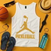 Gold Pickleball Sports Logo Tank Top thumb 4