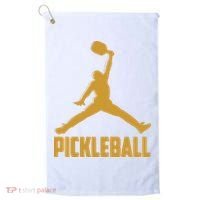 Gold Pickleball Sports Logo Golf Towel thumb 0