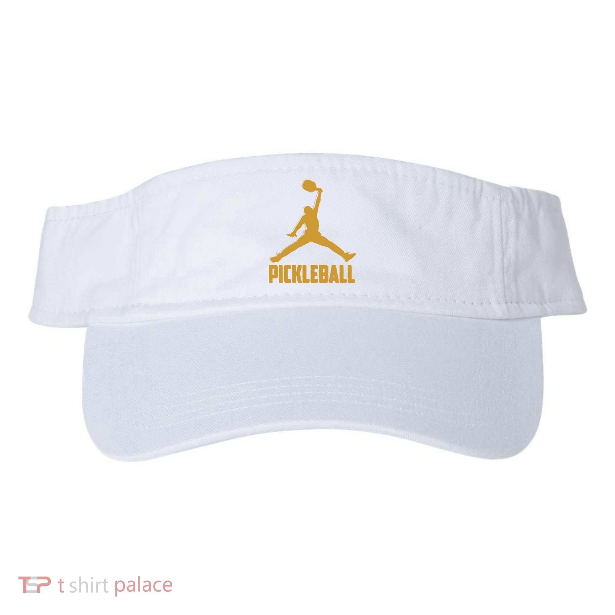 Gold Pickleball Sports Logo Visor