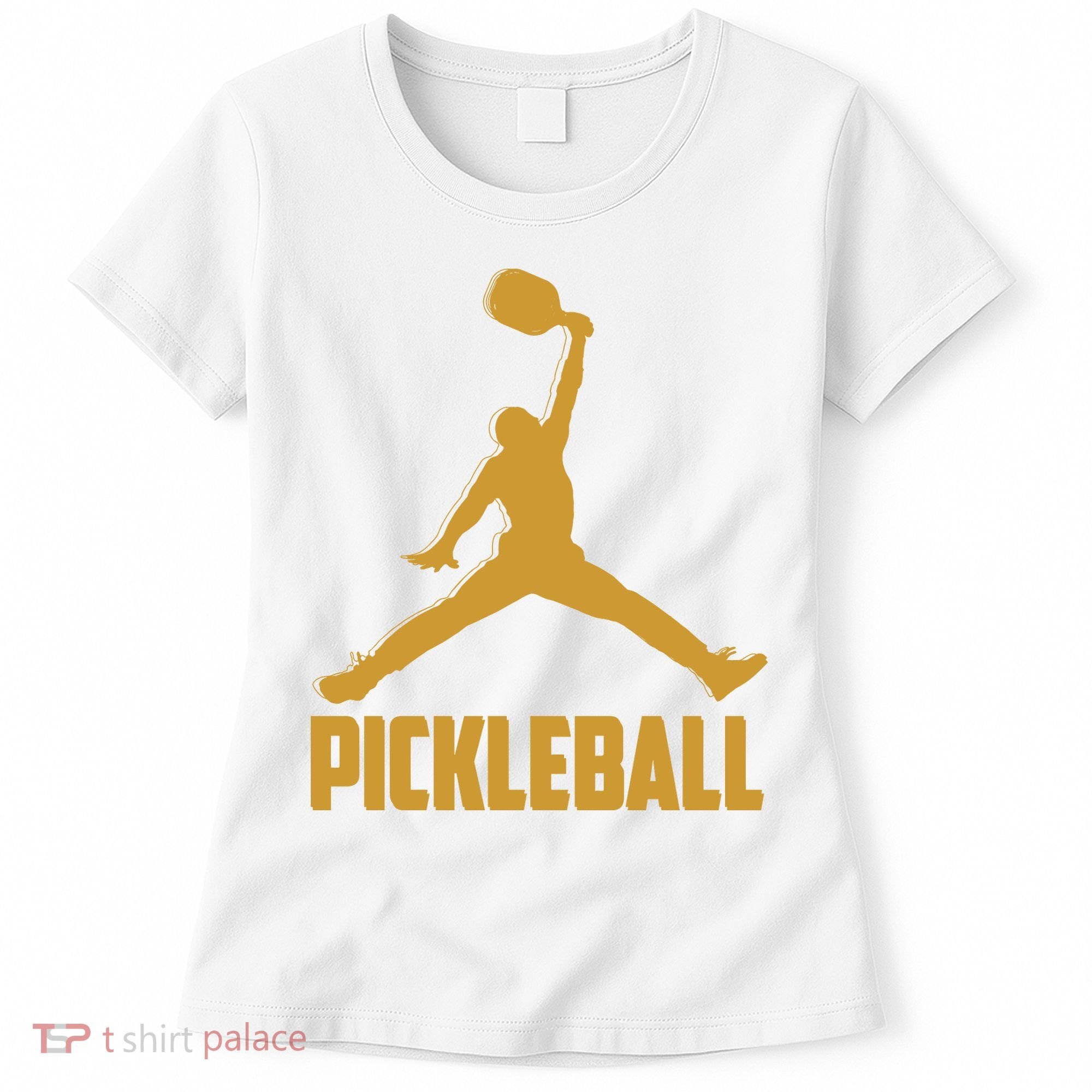 Gold Pickleball Sports Logo Women's T-Shirt