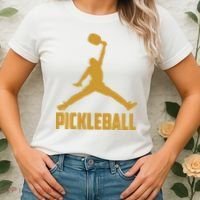 Gold Pickleball Sports Logo Women's T-Shirt thumb 2