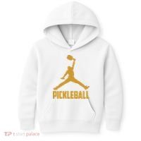 Gold Pickleball Sports Logo Kids Hoodie thumb 0